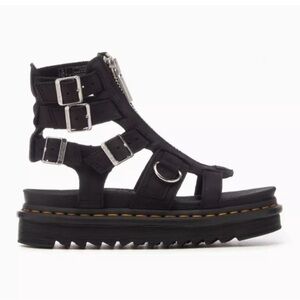 Pre-Owned. Dr. Martens Black Gladiator Sandals. Size 8. Like new.
